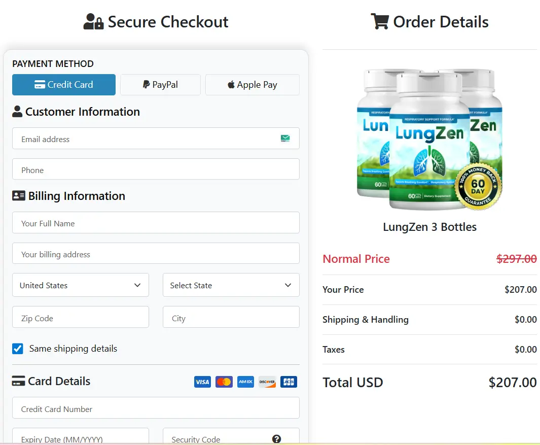 LungZen-Secure-Checkout